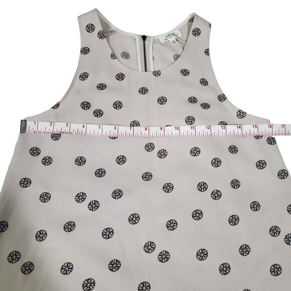 aritzia Wilfred womens tank top round neck sz XS Cream color back zipper closure - Picture 4 of 10